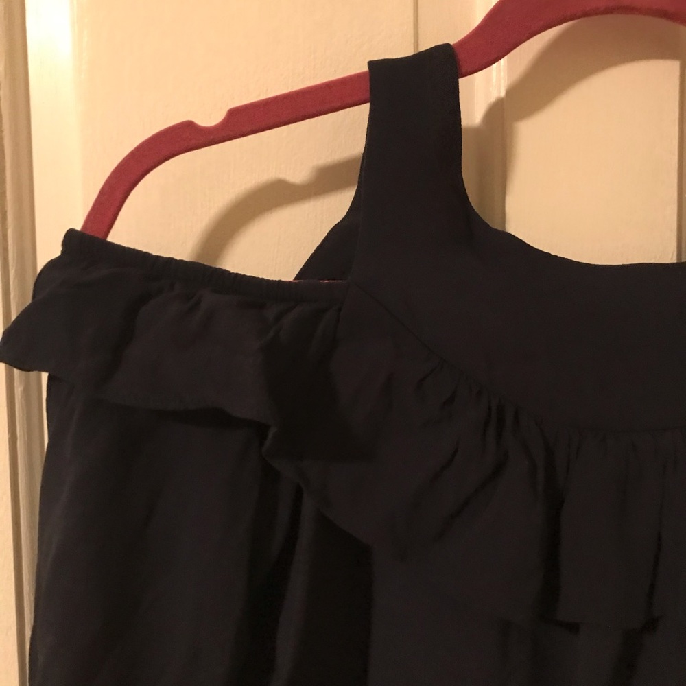 Navy Blue off-shoulder top Anthropologie - Maeve